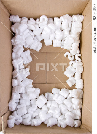 Opened delivery box Opened delivery box 19205390