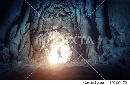 Woman in the cave 19206479