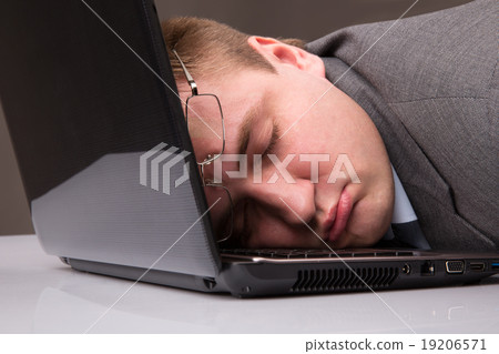 Sleeping businessman Sleeping businessman 19206571