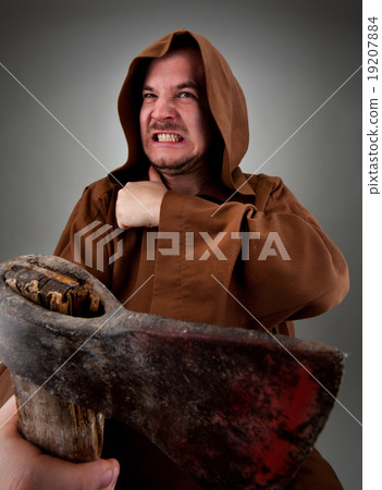 Furious medieval executioner 19207884