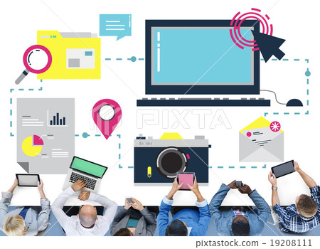 Digital Device Computer Connecting Internet Online Concept Digital Device Computer Connecting Internet Online Concept 19208111