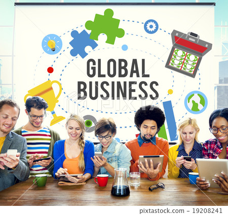 Global Business Start Up Launch Teamwork Online Concept Global Business Start Up Launch Teamwork Online Concept 19208241