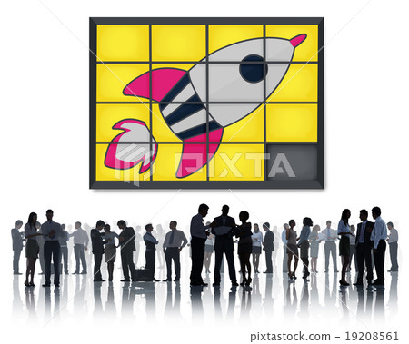 Startup Technology Growth Success Game Puzzle Concept 19208561