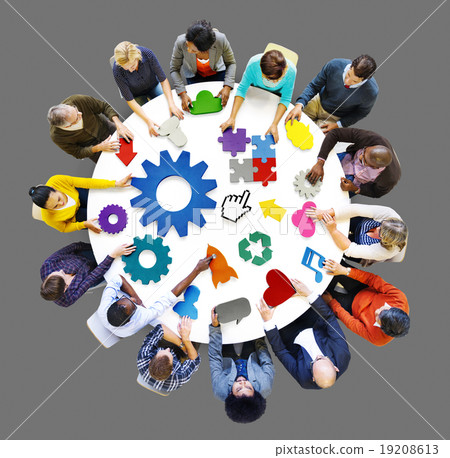 Connection Corporate Teamwork Gear Technology Concept Connection Corporate Teamwork Gear Technology Concept 19208613
