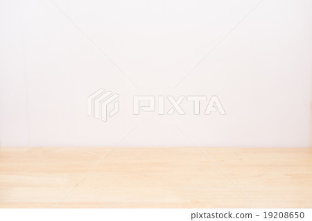 Wood table with white background 19208650
