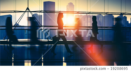 People Commuter Consumer Busy Walking Concept 19208695