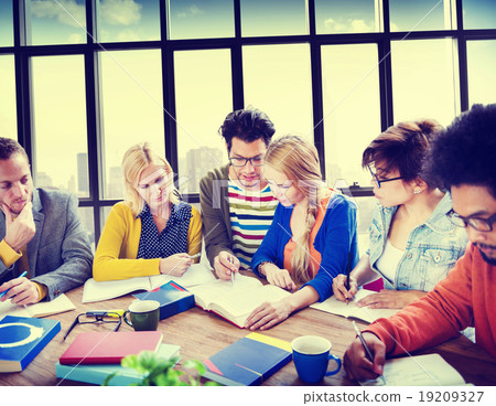 Casual People Brainstorming Planning Start Up Concept Casual People Brainstorming Planning Start Up Concept 19209327