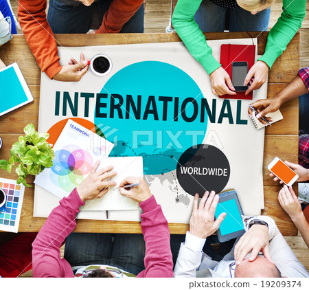 International Global Community Worldwide Trading Concept 19209374