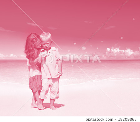 Summer Beach Family Fun Enjoyment Children Concept Summer Beach Family Fun Enjoyment Children Concept 19209865
