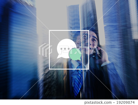 Messaging Talking Icon Communication Conversation Concept 19209874