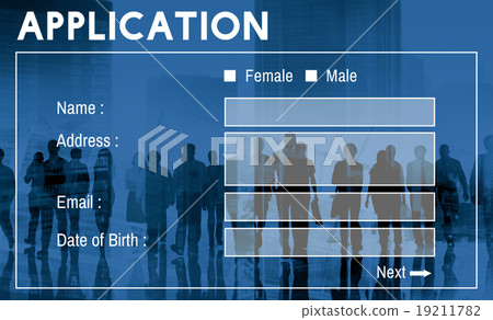 Application Form Interface Webpage Register Concept 19211782