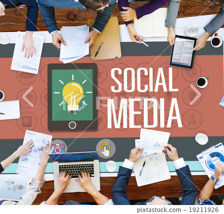 Social Media Social Networking Technology Connection Concept 19211926