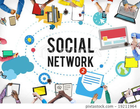 Social Media Network Online Internet Concept Social Media Network Online Internet Concept 19211964