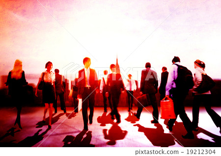 Business People Colleagues Walking Commuting Concept Business People Colleagues Walking Commuting Concept 19212304