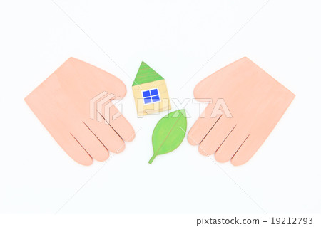 Palm and house Palm and house 19212793