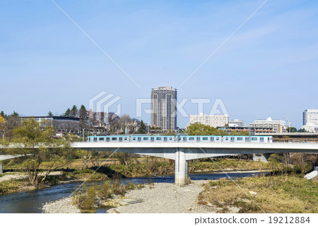 Sendai City · Sendai City Subway Tozai Line New Vehicle and the City of Sendai 19212884