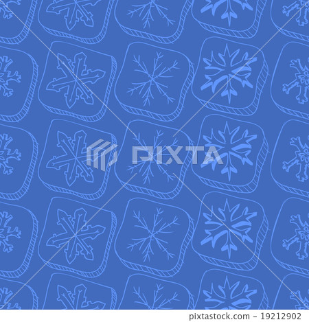 Christmas pattern with snowflake sketch Christmas pattern with snowflake sketch 19212902