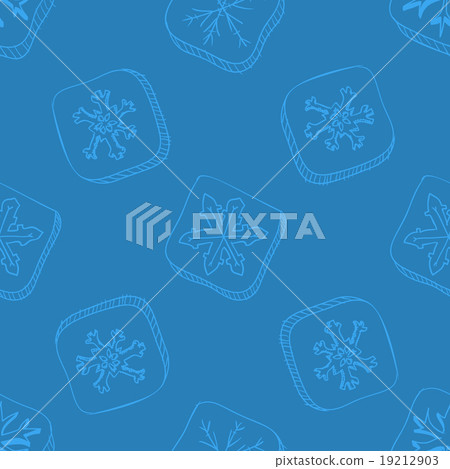 Christmas pattern with snowflake sketch Christmas pattern with snowflake sketch 19212903