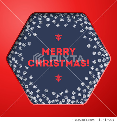 Scattered snowflakes under the retro frame Scattered snowflakes under the retro frame 19212905