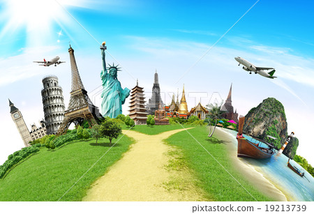 Travel the world monument concept Travel the world monument concept 19213739