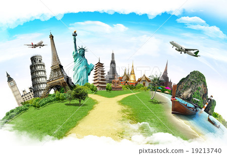 Travel the world monument concept Travel the world monument concept 19213740