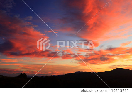 Kurohime Kogen's sunrise morning glow cloud Kurohime Kogen's sunrise morning glow cloud 19213763