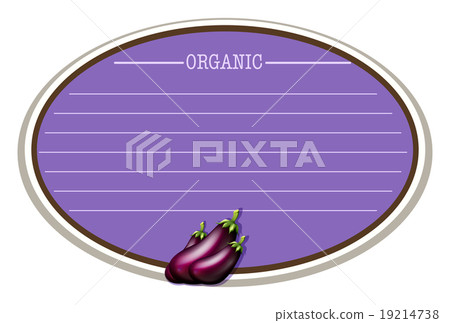 Line paper design with eggplant 19214738