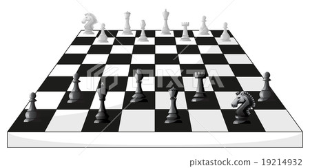Boardgame of chess in black and white Boardgame of chess in black and white 19214932