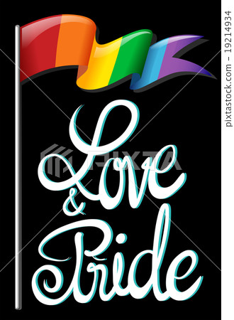 Text design and rainbow flag Text design and rainbow flag 19214934
