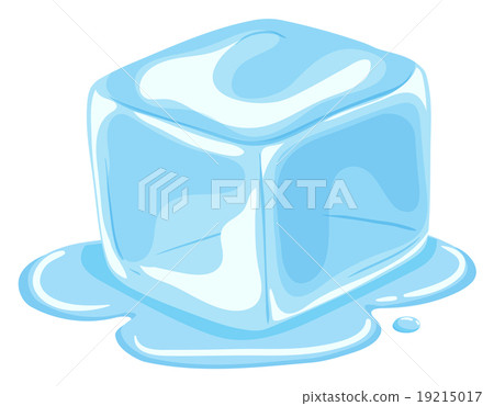 Piece of ice cube melting 19215017