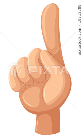 Index finger pointing up 19215389