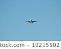Blue sky and airplane 19215502