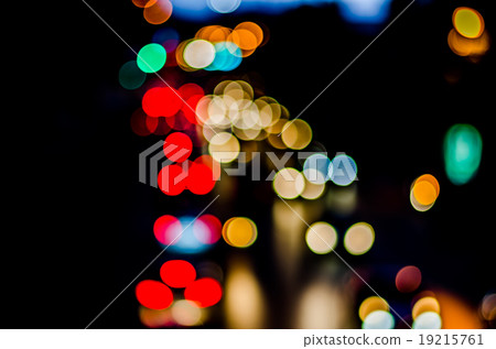 Urban city night light bokeh 19215761