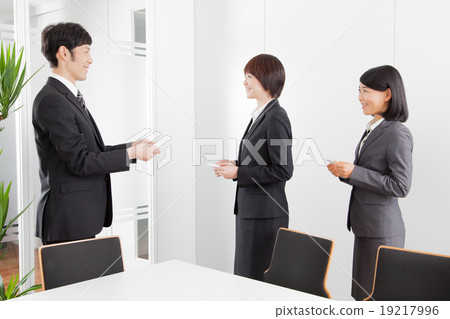Business scene change personnel change greetings 19217996