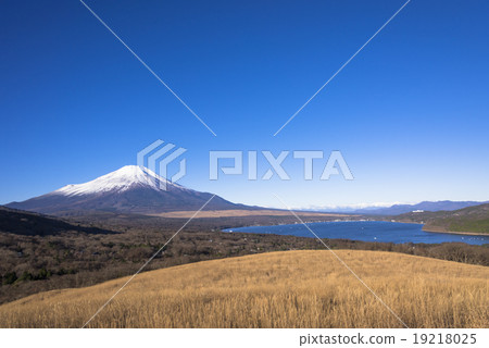 富士山和山中比全景 19218025