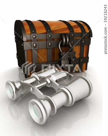 binoculars and chest 19218243