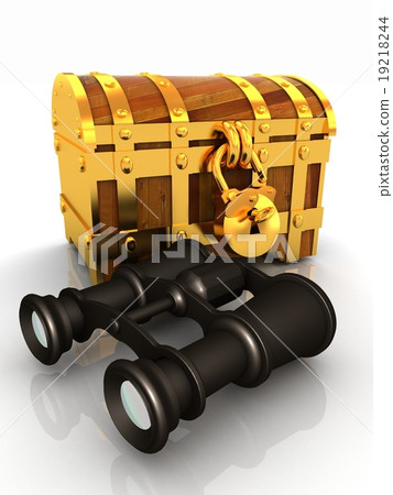 binoculars and chest 19218244