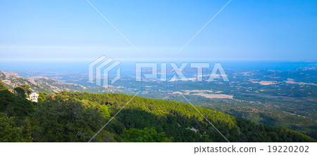 Panoramic coastal landscape of Corsica island 19220202