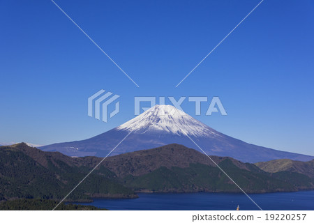 箱根大觀山的富士山和蘆之湖 箱根大觀山的富士山和蘆之湖 19220257
