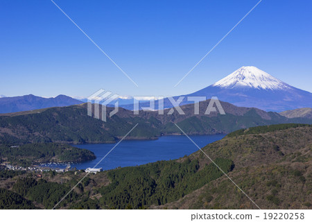 箱根大觀山的富士山和蘆之湖 箱根大觀山的富士山和蘆之湖 19220258