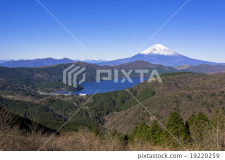箱根大觀山的富士山和蘆之湖 箱根大觀山的富士山和蘆之湖 19220259