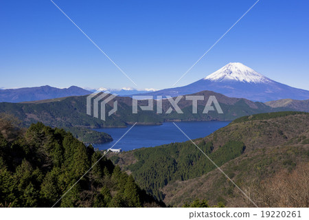 箱根大觀山的富士山和蘆之湖 箱根大觀山的富士山和蘆之湖 19220261