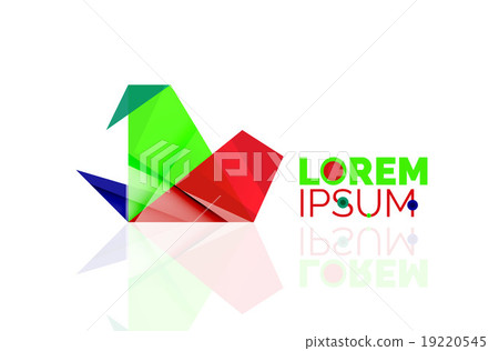 Logo, abstract geometric business icon 19220545