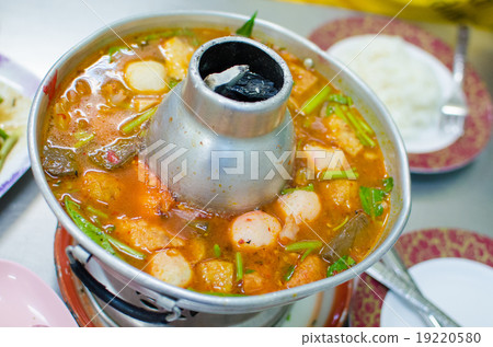 Thai hot and spicy soup seafood Thai hot and spicy soup seafood 19220580