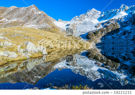 Alpine landscape with lake Alpine landscape with lake 19221231