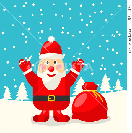 Jolly Christmas Santa Holding Up A Stack Of Jolly Christmas Santa Holding Up A Stack Of 19223372