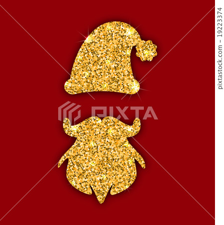 Glitter Santa's Hat and Beard Glitter Santa's Hat and Beard 19223374
