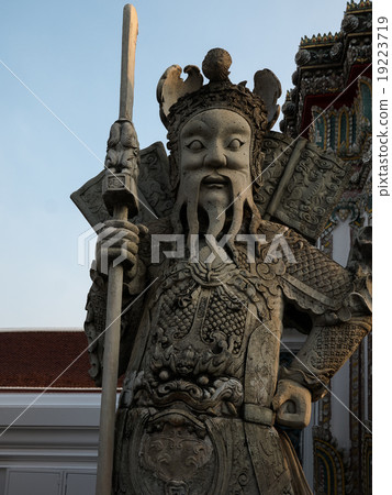 Gian chinese guardian figure at Wat Pho Gian chinese guardian figure at Wat Pho 19223719