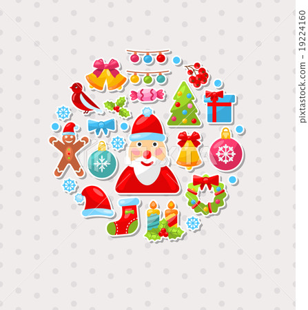 New Year Traditional Colorful Elements 19224160