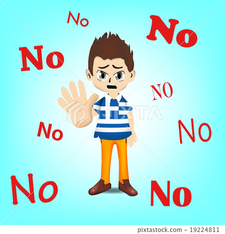 Greece man character showing his den 19224811